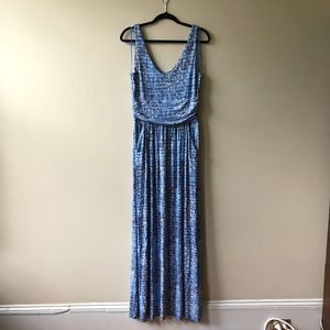 Cynthia Rowley Blue Knit Maxi Dress